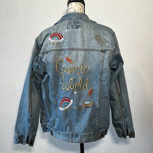 Forever 21 Denim Trucker Jacket - L